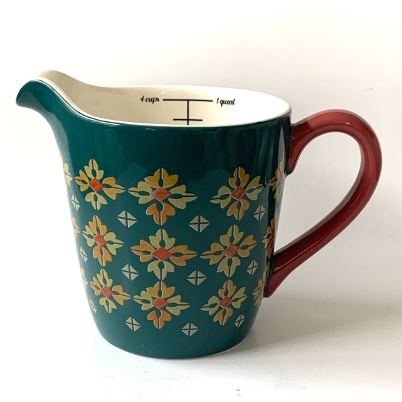 The Pioneer Woman "Love Beyond Measure" 4 cup measuring cup Vintage Geo pattern - Picture 1 of 7